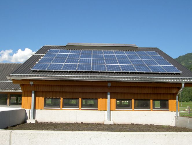 Photovoltaikanlage auf dem Stalldach