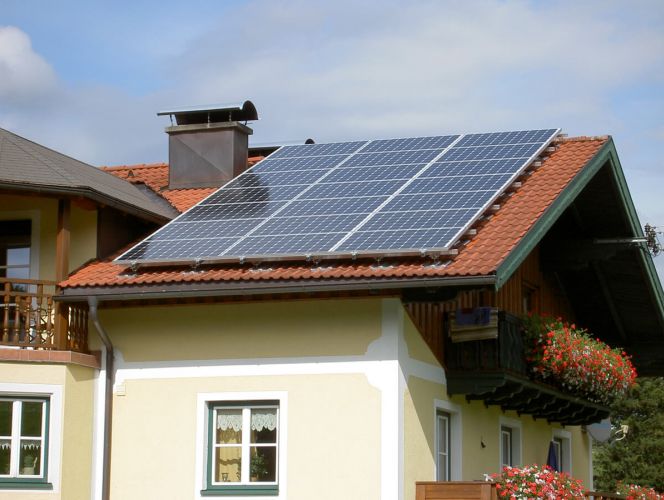 Photovoltaikanlage auf dem Hausdach